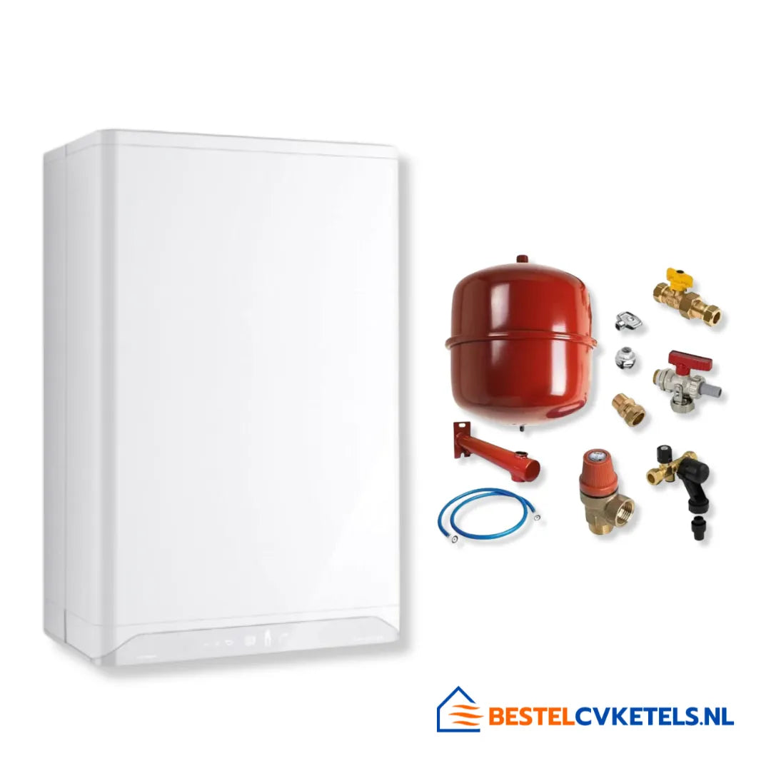 Intergas Xtreme 36 HR CW5 cv‑ketel (80‑80) met Bonfix De Luxe aansluitpakket 99059 voor complete professionele HR-installatie